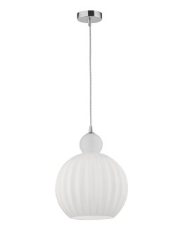 Luces Exclusivas AVILES Pendant 1xE27 LED opal/chrome LE41885