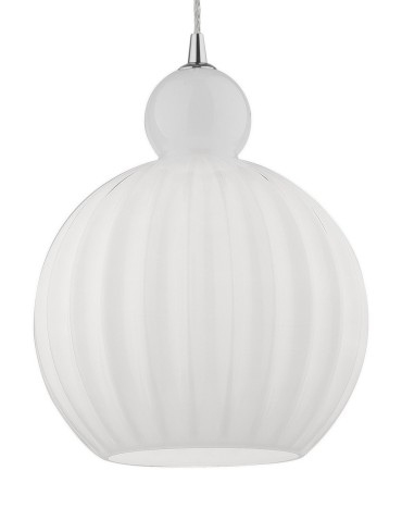 Luces Exclusivas AVILES Wisząca 1xE27 LED opal/chrom LE41885 - produkt 2