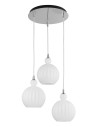 Luces Exclusivas AVILES Pendant 3xE27 LED opal/chrome LE41886
