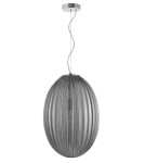 Pendant lamps - Luces Exclusivas AYAPEL Pendant 1xE27 LED smoke grey/chrome LE41887 - product 1