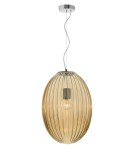 Pendant lamps - Luces Exclusivas AYAPEL Pendant 1xE27 LED champagne/chrome LE41888 - product 1