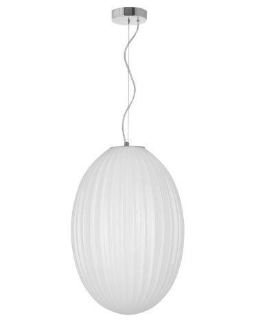 Luces Exclusivas AYAPEL Pendant 1xE27 LED white/chrome LE41889