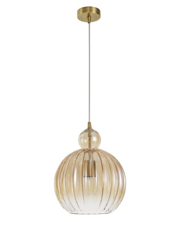 Luces Exclusivas BARUTA Wisząca 1xE27 LED mosiądz/szampański LE41896