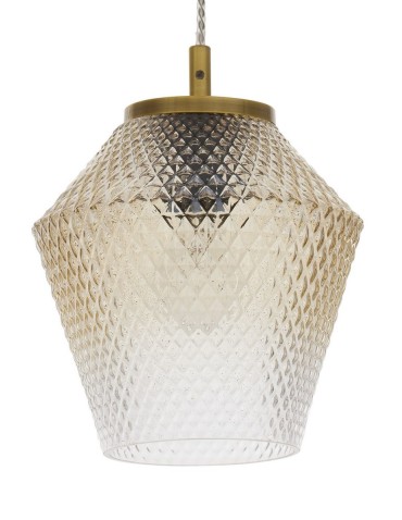 Luces Exclusivas BERRIO Wisząca 1xE27 LED mosiądz/koniakowy LE41897 - produkt 2