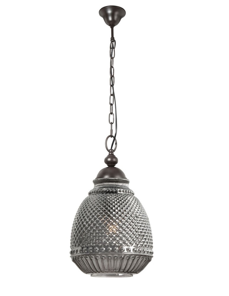 Pendant lamps - Luces Exclusivas BOGOTA Pendant 1xE27 LED grey LE41901 - product kolory-swiatla.pl 1