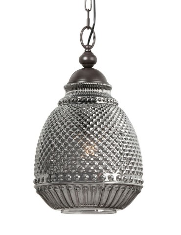 Luces Exclusivas BOGOTA Pendant 1xE27 LED grey LE41901 - product 2
