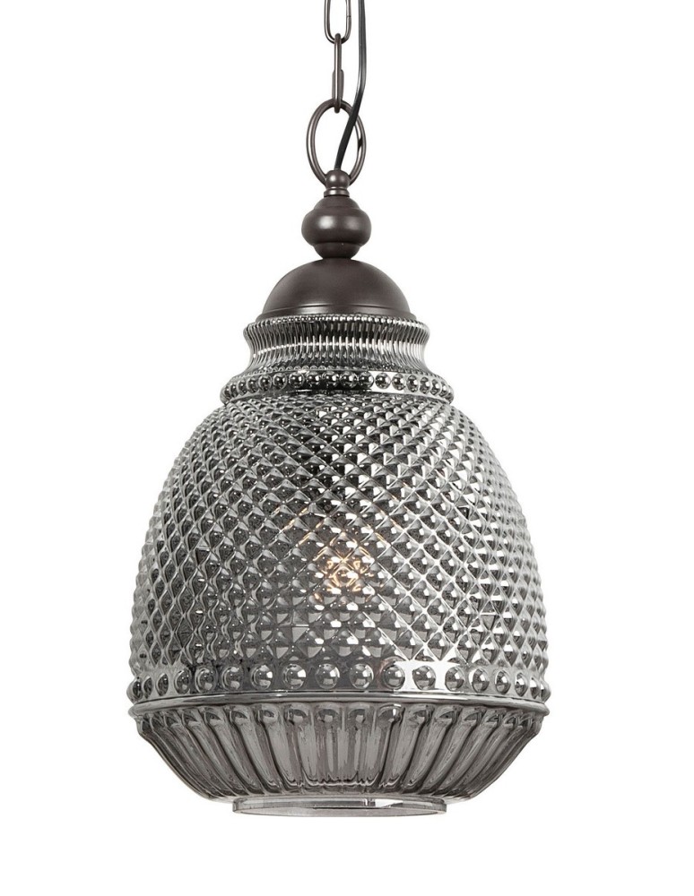 Pendant lamps - Luces Exclusivas BOGOTA Pendant 1xE27 LED grey LE41901 - product kolory-swiatla.pl 2