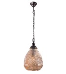 Pendant lamps - Luces Exclusivas BOGOTA Pendant 1xE27 LED amber/dark brown LE41902 - product 1