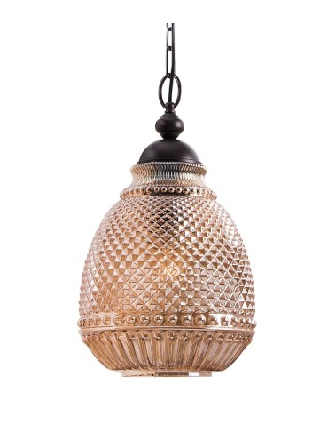 Luces Exclusivas BOGOTA Pendant 1xE27 LED amber/dark brown LE41902 - product 2