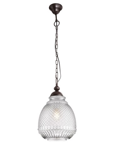 Luces Exclusivas BOGOTA Wisząca 1xE27 LED transparentny LE41903