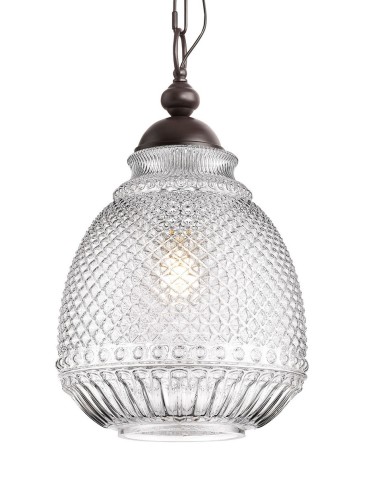 Luces Exclusivas BOGOTA Wisząca 1xE27 LED transparentny LE41903 - produkt 2