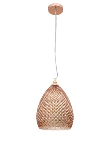 Luces Exclusivas BOYACA Wisząca 1xE27 LED czerwone złoto LE41904