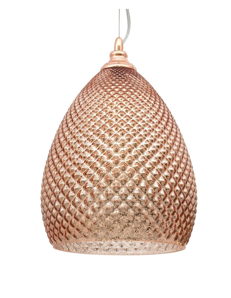 Pendant lamps - Luces Exclusivas BOYACA Pendant 1xE27 LED red gold LE41904 - product kolory-swiatla.pl 2