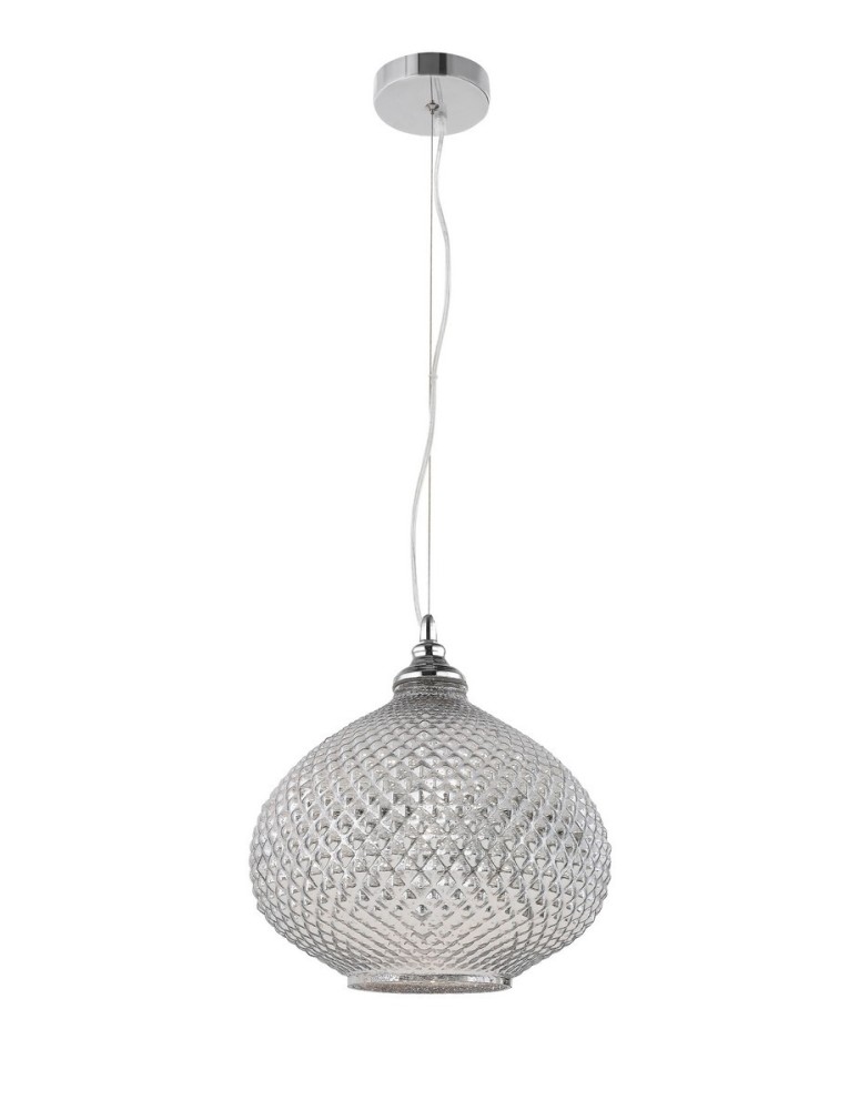 Pendant lamps - Luces Exclusivas BOYACA Pendant 1xE27 LED chrome LE41907 - product kolory-swiatla.pl 1