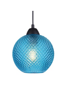 Luces Exclusivas BUENOS Wisząca 1xE27 LED niebieski/czarny LE41913 - produkt 2