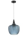 Luces Exclusivas BURGOS Wisząca 1xE27 LED niebieski/czarny mat LE41917