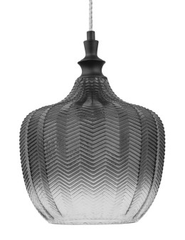 Luces Exclusivas BURGOS Wisząca 1xE27 LED szary dymiony/czarny mat LE41918 - produkt 2