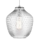 Pendant lamps - Luces Exclusivas CALAMA Pendant 1xE27 LED transparent/chrome LE41923 - product 2