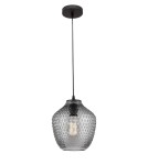 Pendant lamps - Luces Exclusivas CALAMA Pendant 1xE27 LED smoke grey/black LE41924 - product 1