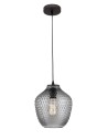 Luces Exclusivas CALAMA Pendant 1xE27 LED smoke grey/black LE41924