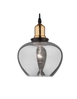 Luces Exclusivas CALDAS Pendant 1xE27 LED black/smoke LE41925 - product 2
