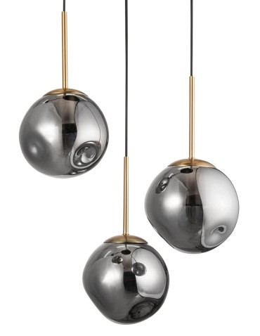 Luces Exclusivas CALERA Pendant 1xE27 LED gold/chrome LE41929 - product 2