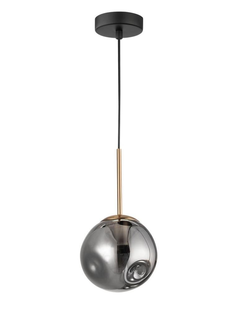Pendant lamps - Luces Exclusivas CALERA Pendant 1xE27 LED gold/chrome LE41930 - product kolory-swiatla.pl 1