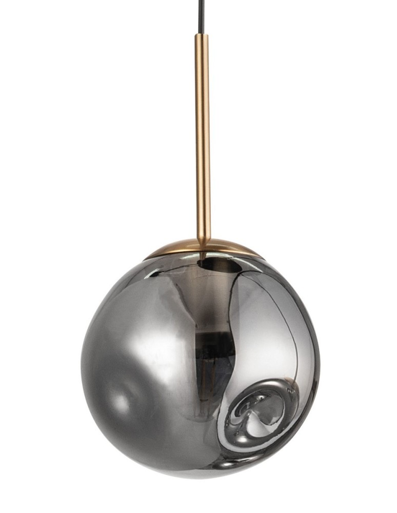 Pendant lamps - Luces Exclusivas CALERA Pendant 1xE27 LED gold/chrome LE41930 - product kolory-swiatla.pl 2