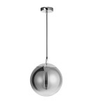 Pendant lamps - Luces Exclusivas CALETA Pendant 1xE27 LED smoke/chrome LE41932 - product 1