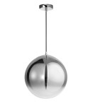 Pendant lamps - Luces Exclusivas CALETA Pendant 1xE27 LED smoke/chrome LE41933 - product 1