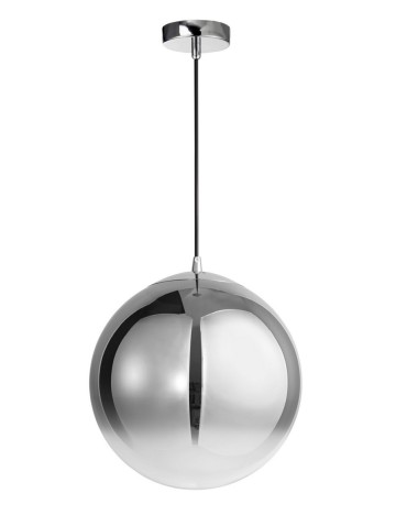 Luces Exclusivas CALETA Pendant 1xE27 LED smoke/chrome LE41933