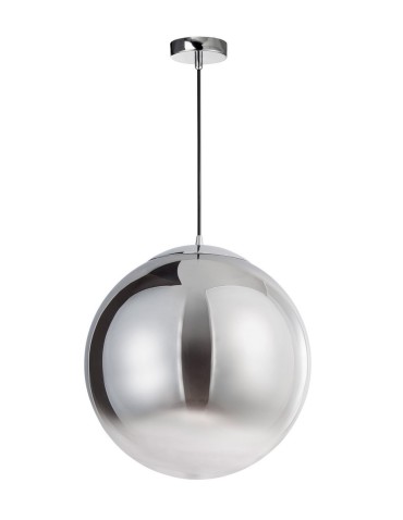 Luces Exclusivas CALETA Pendant 1xE27 LED smoke/chrome LE41934