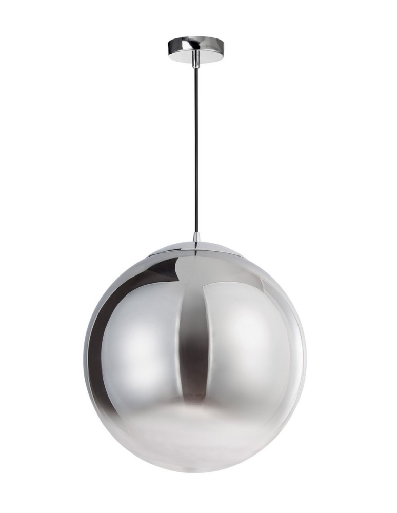 Pendant lamps - Luces Exclusivas CALETA Pendant 1xE27 LED smoke/chrome LE41934 - product kolory-swiatla.pl 1