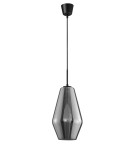 Pendant lamps - Luces Exclusivas CANETE Pendant 1xE27 LED black/chrome LE41938 - product 1