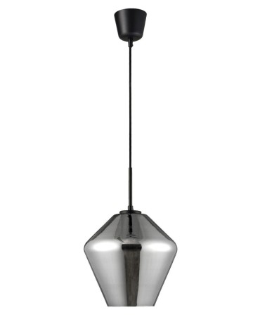 Luces Exclusivas CANETE Wisząca 1xE27 LED czarny/chrom LE41939