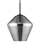 Pendant lamps - Luces Exclusivas CANETE Pendant 1xE27 LED black/chrome LE41939 - product 2