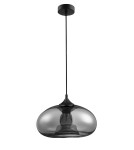 Pendant lamps - Luces Exclusivas CANTOS Pendant 1xE27 LED black/chrome LE41941 - product 1