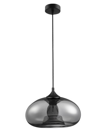 Luces Exclusivas CANTOS Pendant 1xE27 LED black/chrome LE41941