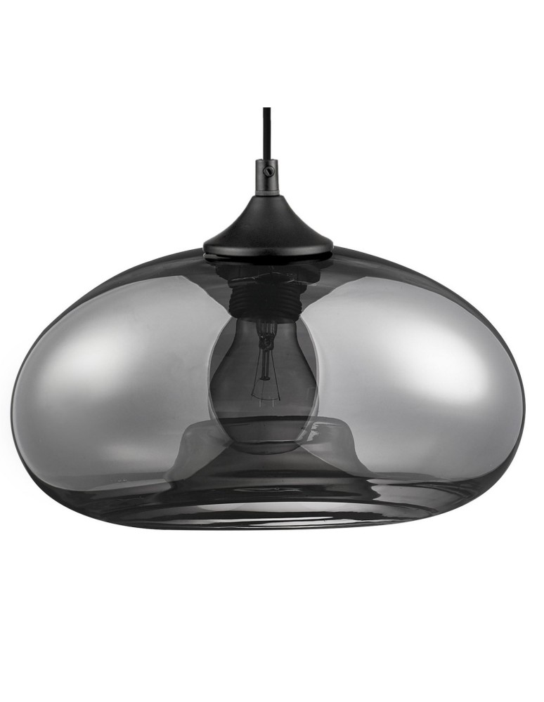 Pendant lamps - Luces Exclusivas CANTOS Pendant 1xE27 LED black/chrome LE41941 - product kolory-swiatla.pl 2
