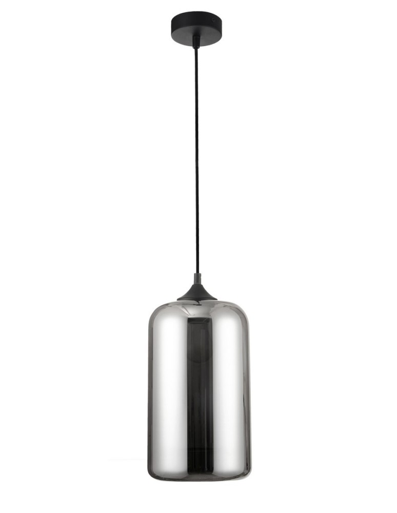 Pendant lamps - Luces Exclusivas CANTOS Pendant 1xE27 LED black/chrome LE41942 - product kolory-swiatla.pl 1