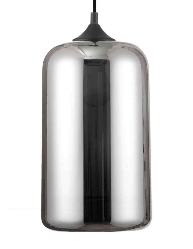 Pendant lamps - Luces Exclusivas CANTOS Pendant 1xE27 LED black/chrome LE41942 - product kolory-swiatla.pl 2