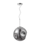 Pendant lamps - Luces Exclusivas CARORA Pendant 1xE27 LED chrome/smoke LE41955 - product 1