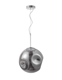 Luces Exclusivas CARORA Pendant 1xE27 LED chrome/smoke LE41955
