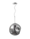 Luces Exclusivas CARORA Pendant 1xE27 LED chrome/smoke LE41955