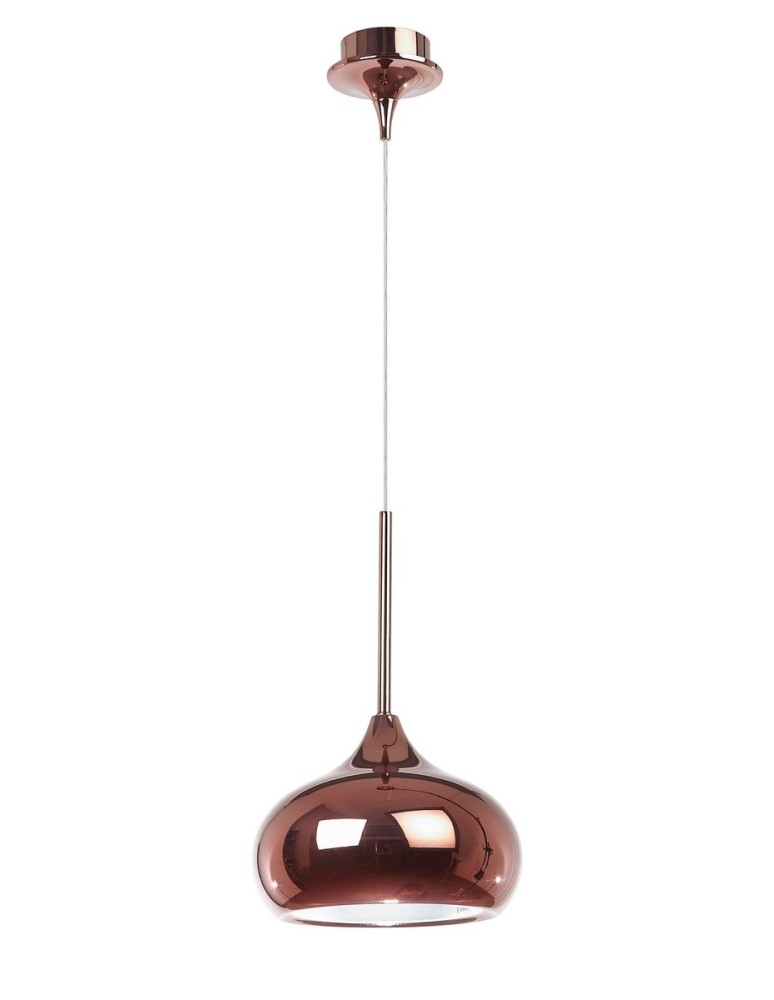 Lampy wiszące - Luces Exclusivas CHACAO Wisząca 1xE27 LED czerwone złoto LE41965 - produkt kolory-swiatla.pl 1