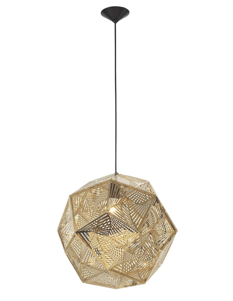 Pendant lamps - Luces Exclusivas CONCON Pendant 1xE27 LED gold LE41973 - product kolory-swiatla.pl 1
