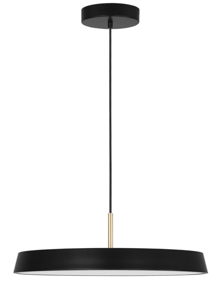 LED pendant lamps - Luces Exclusivas CORUNA Pendant LED 41W 2693lm 3000K matte black LE41977 - product kolory-swiatla.pl 1