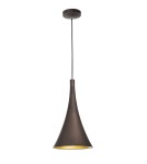 Pendant lamps - Luces Exclusivas CUARTO Pendant 1xE27 LED dark brown/gold LE41980 - product 1