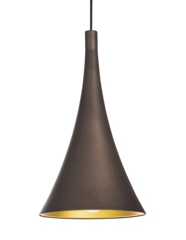 Luces Exclusivas CUARTO Pendant 1xE27 LED dark brown/gold LE41980 - product 2