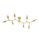 Loft ceiling lamps - industrial - Luces Exclusivas CUMANA Ceiling 8xE27 LED brass LE41985 - product 1